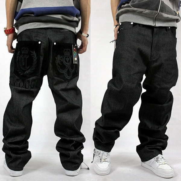 Black Jeans Print Men | Y2k Streetwear Jeans Men | Y2k Style Men Jeans |  Y2k Male Jeans - Jeans - Aliexpress